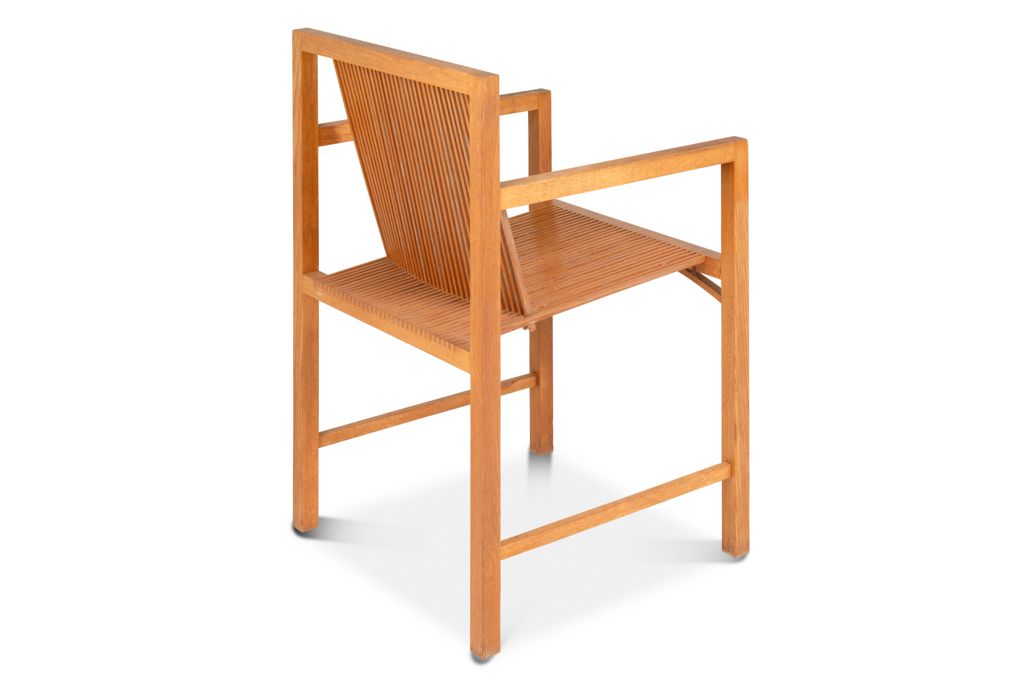 Ruud Jan Kokke. Pair Of Minimalist Oak Armchairs. 1980s photo vinterior