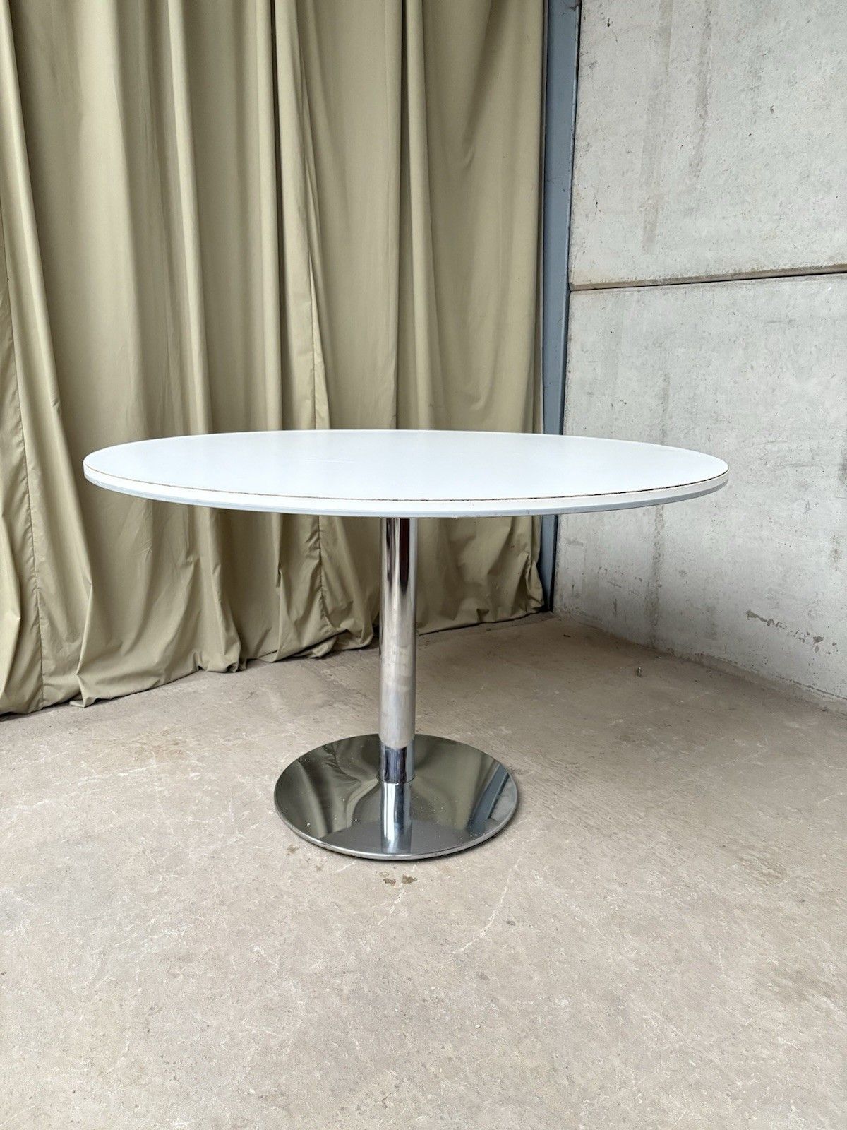 Vtg Late Mid Century Circular Modernist Dining Table Danish Retro R970 photo for sale