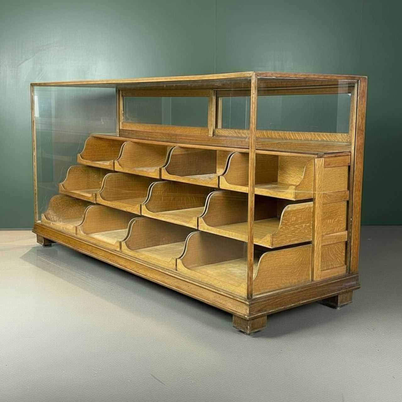 1930s 12 Drawer Shop Counter, Vintage photo vinterior