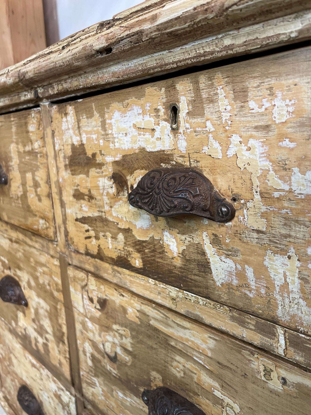 Antique Original Painted, Chest Of Drawers photo furniture