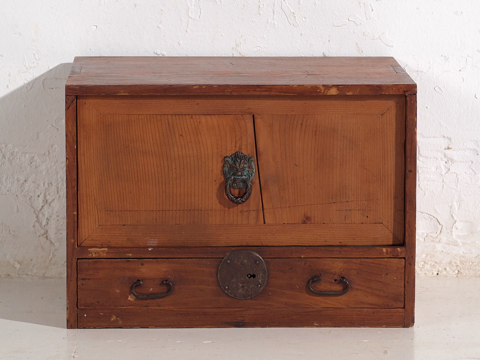 Antique Japanese Cedar Kodansu With Compartments And Bottom Drawer, Early Taishō Showa (C. 1915 1945) #24 photo 672.0