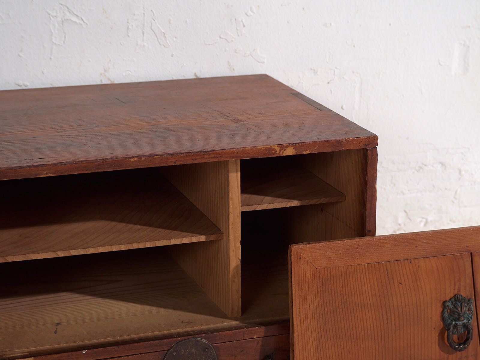 photo furniture Antique Japanese Cedar Kodansu With Compartments And Bottom Drawer, Early Taishō Showa (C. 1915 1945) #24