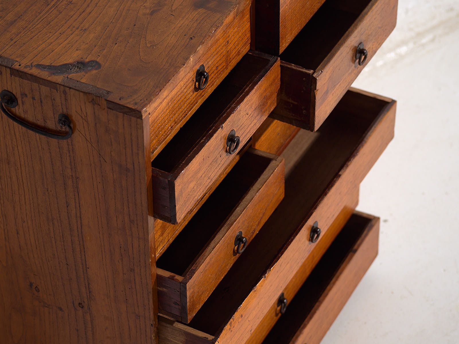 Antique Japanese Keyaki Wood Ko Dansu – Late Edo / Meiji Period (C. 1850 1880) photo furniture