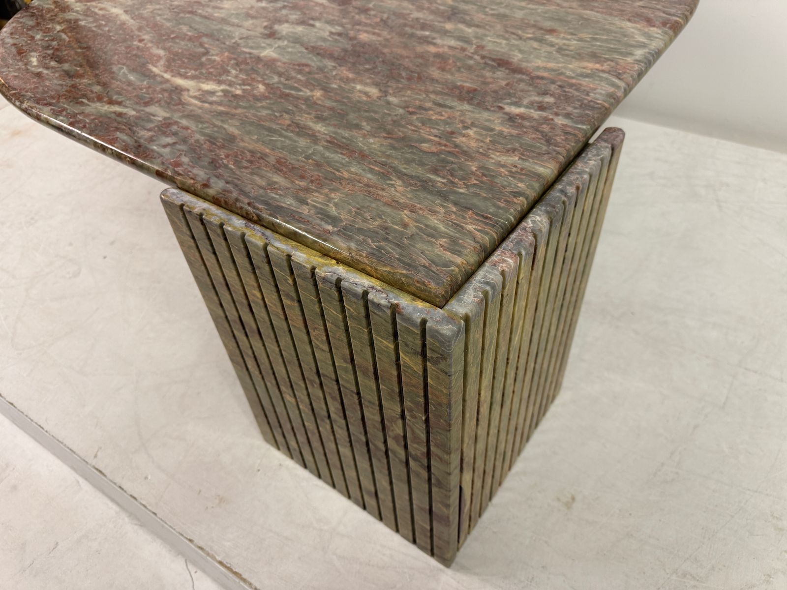 Furniture Late 20th Century Eye Shaped Marble Table photo