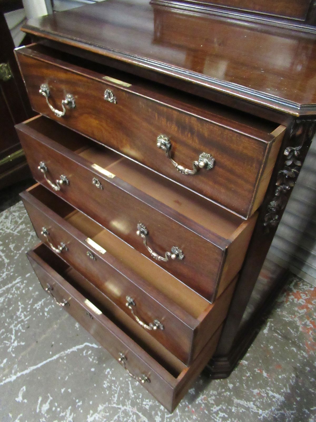 750.0 Chippendale   Style    Mahogany Dressing   Table photo