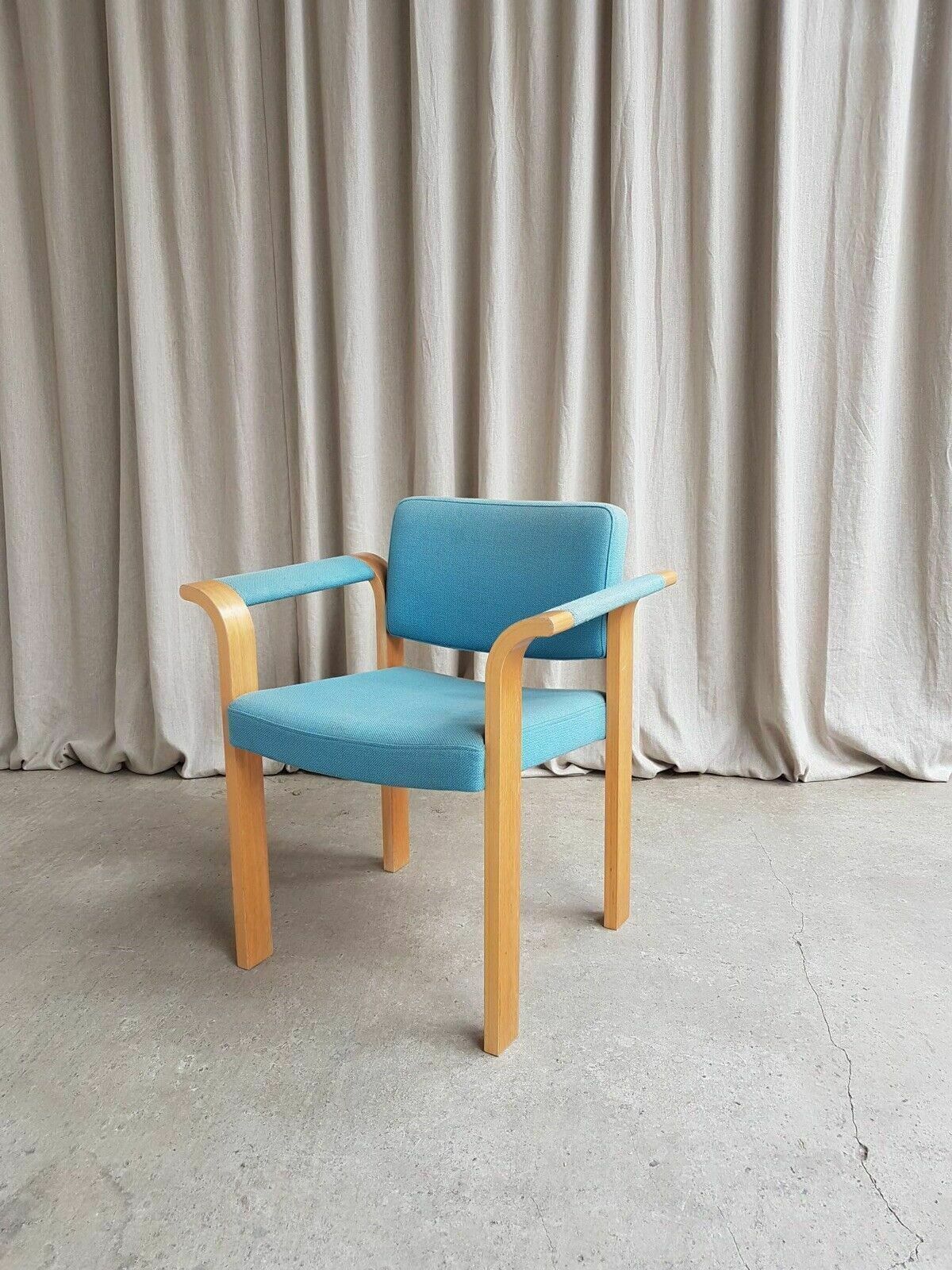 Vtg Late Mid Century Armchair Side Chair By Magnus Olesen Modernist Retro R123 photo vinterior