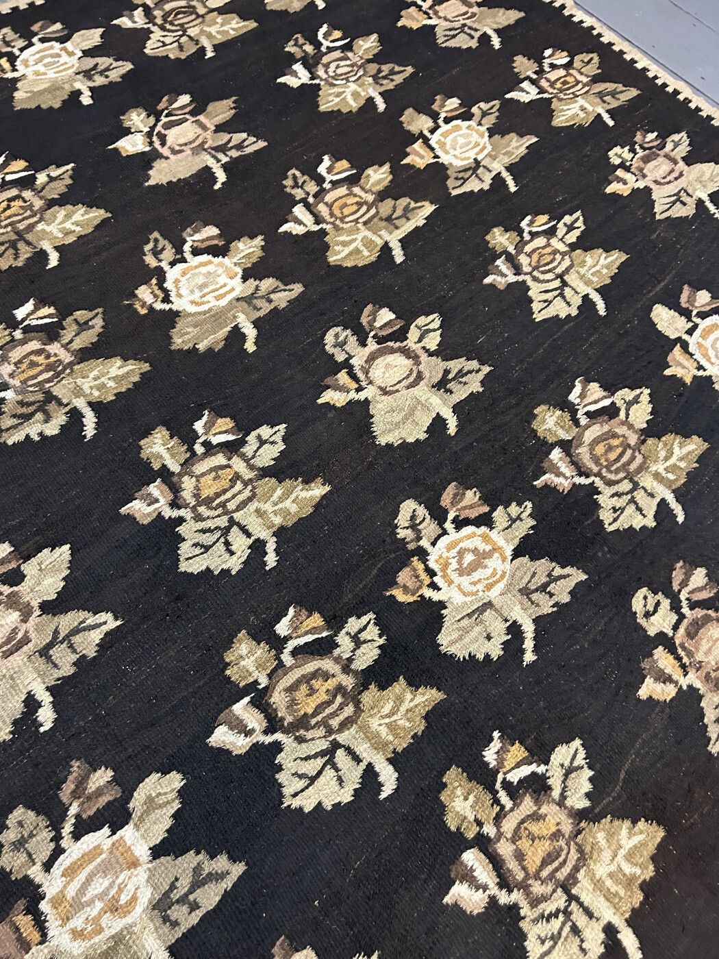 Antique Ukrainian Kilim, Circa 1880, 3.44m X 2.28m photo Textiles