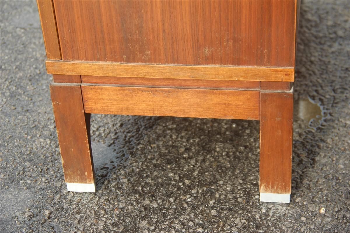 Small Nightstands Table In Teak Wood Mim Roma 1960s Ico Parisi Design Aluminum photo buy