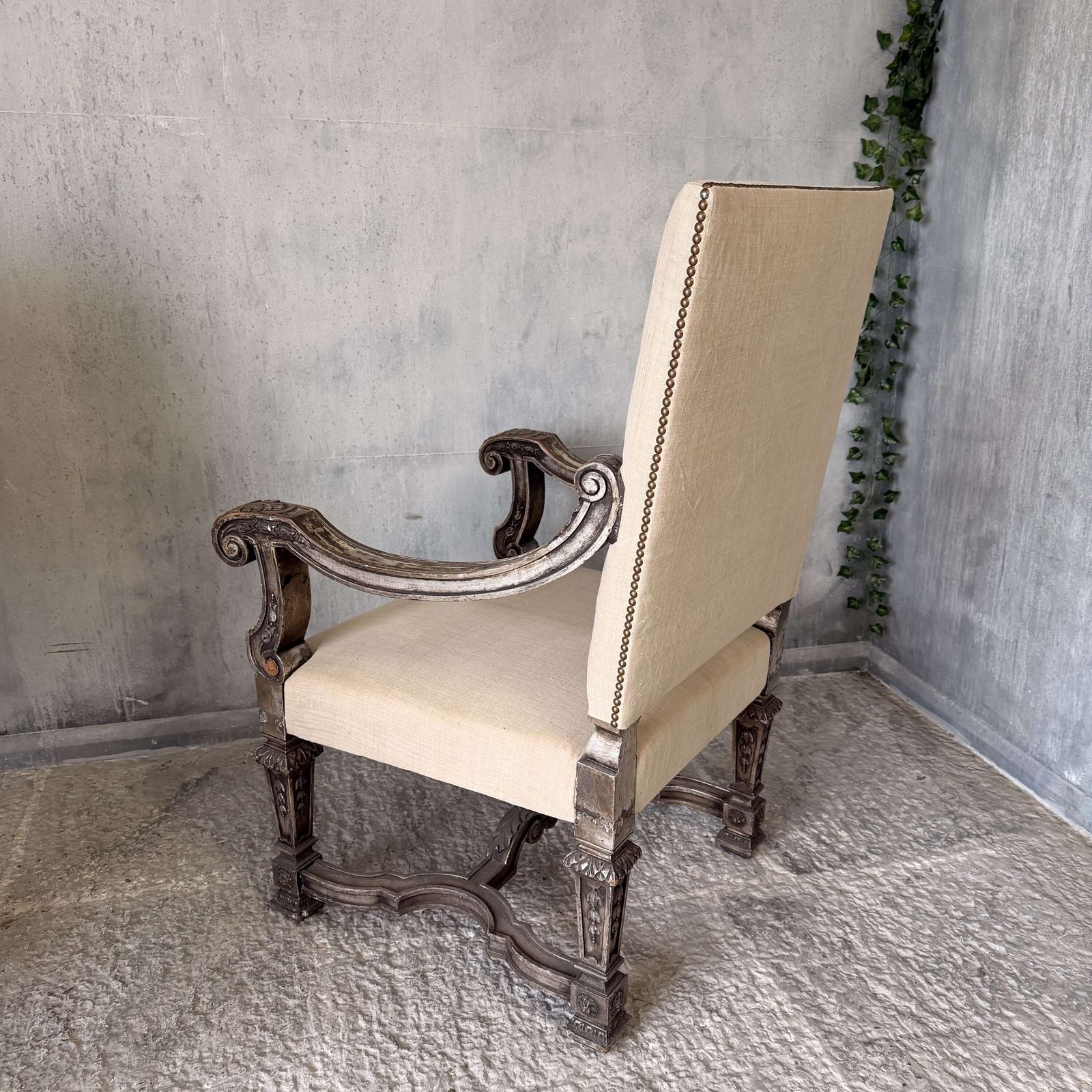Pair Of 19th Century Giltwood Baroque Style Throne Armchairs photo Furniture