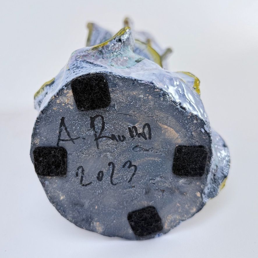 Art "Untitled 2023" Semi Refractory And Glazed Ceramic Sculpture By Alessandro Roma photo