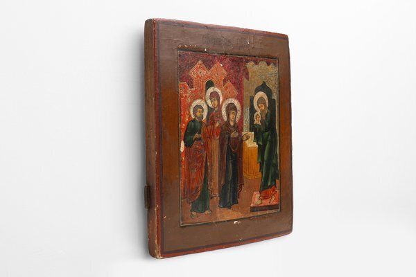 Icon Of The Presentation Of Our Lord, 19th Century, Painting On Wood photo for sale