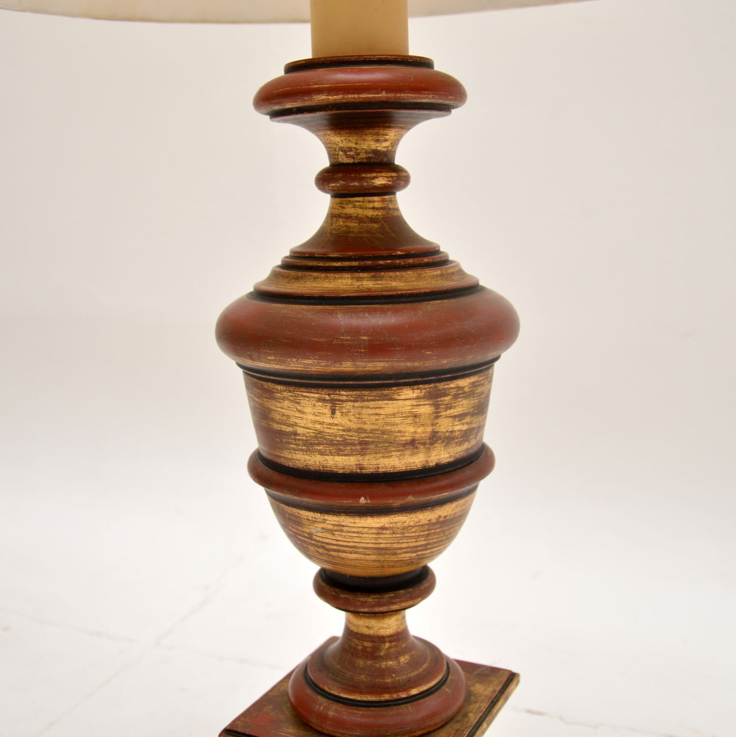 Pair Of Antique Gilt Wood Table Lamps photo buy