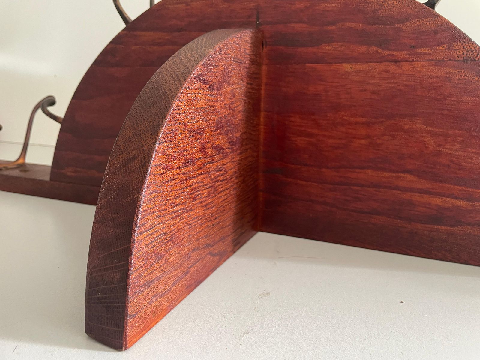 photo buy Mid Century Modern Large Wood Clothes Hanger And Shelf, 1960s, France