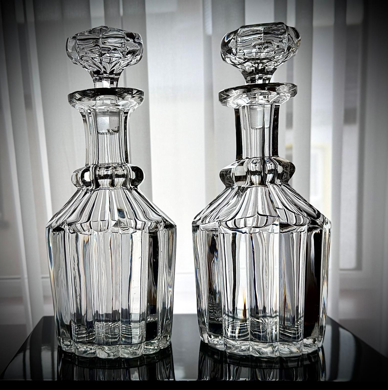 Matched Pair Of Georgian–Regency Cut Glass Decanters, C.1820–1835 photo 495.0
