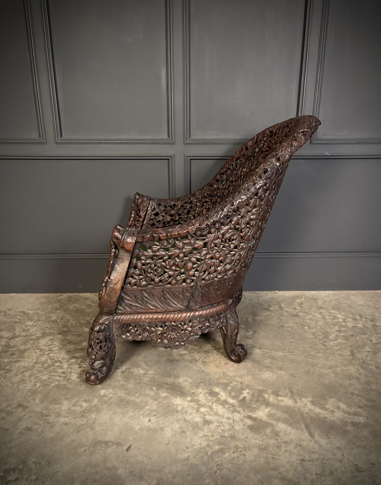 Carved Burmese Armchair photo vinterior