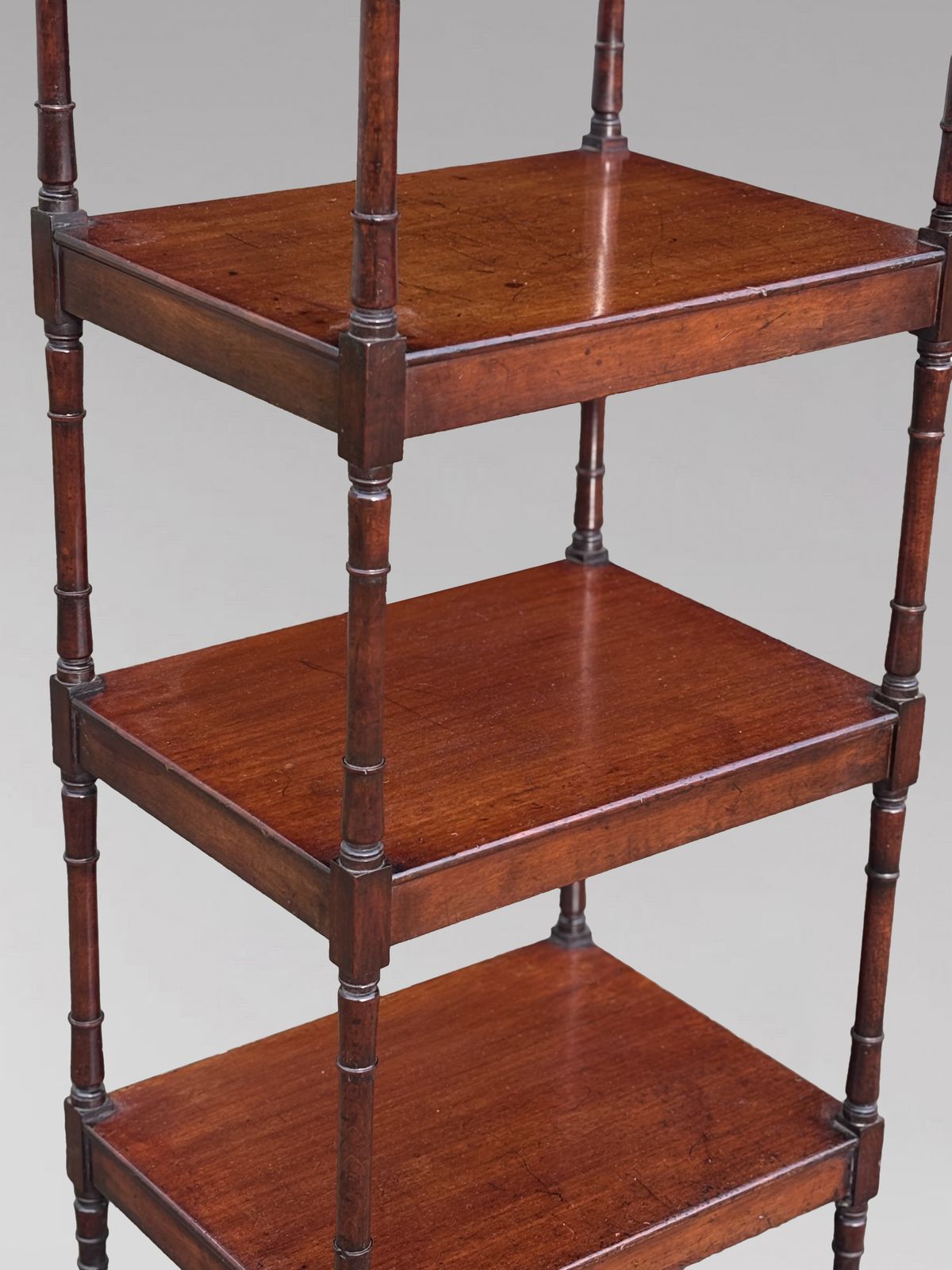 Early 19th Century George IV Period Mahogany 4 Tier Whatnot Music Stand photo 2600.0
