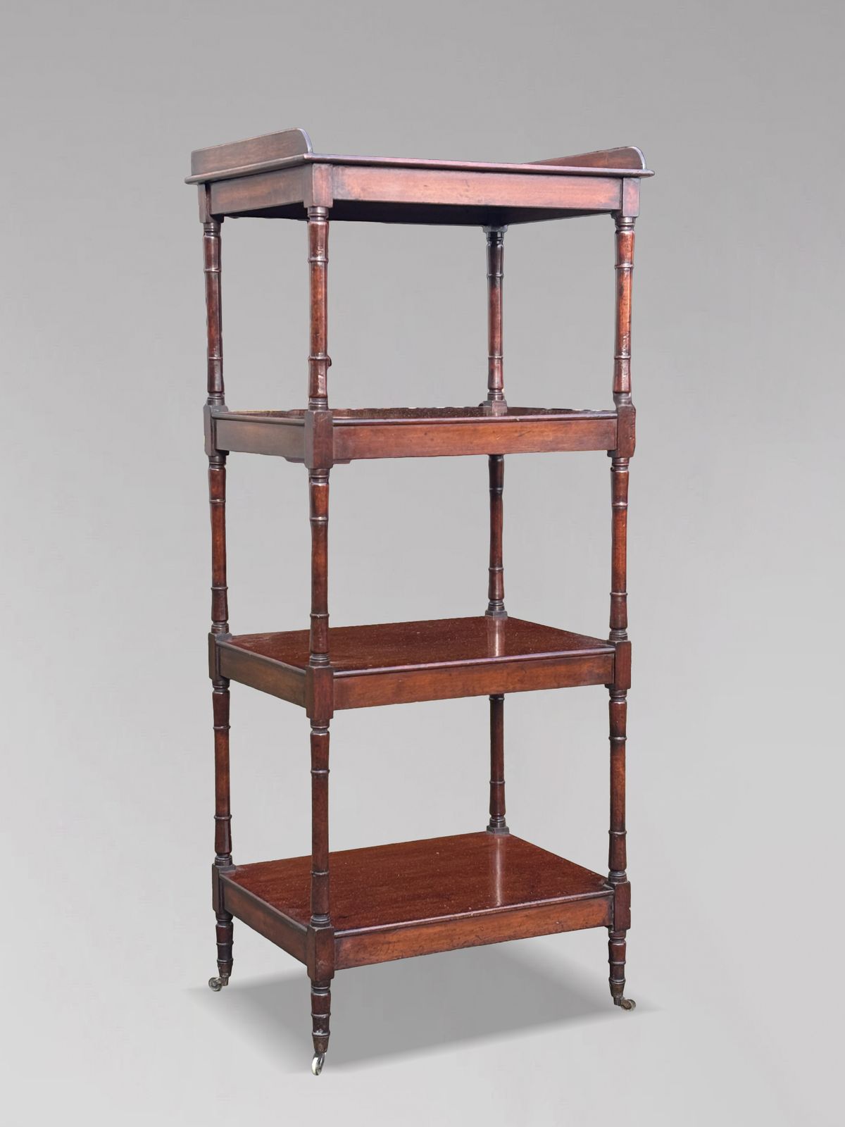 photo furniture Early 19th Century George IV Period Mahogany 4 Tier Whatnot Music Stand
