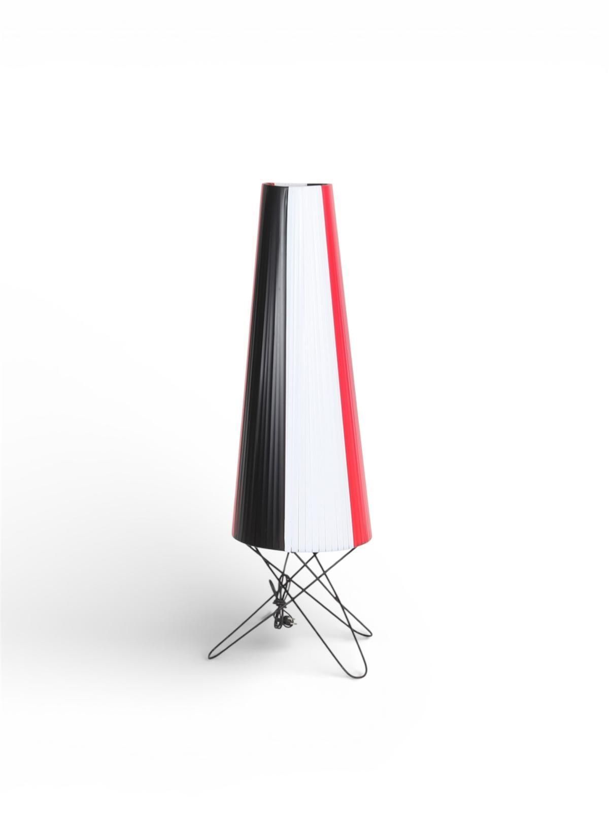 Swedish Space‑Age Plastic & Wire Floor Lamp, 1950s/60s photo furniture