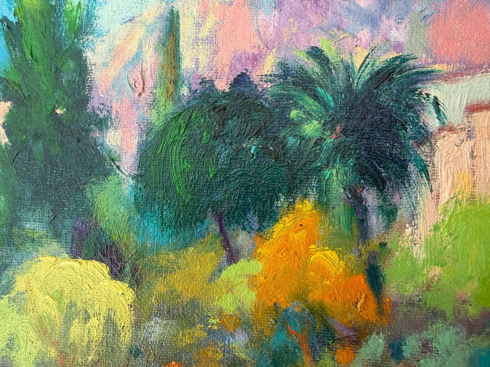 Valeri Farras Mediterranean Light With Palm Trees Oil Painting European Art photo 650.0