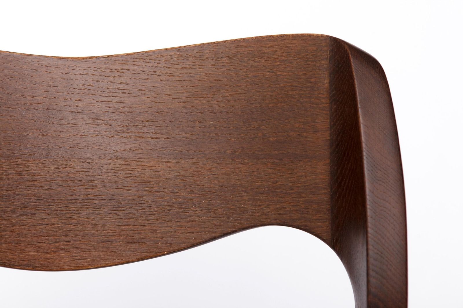 2 Of 4 Vintage Niels Otto Møller Chair, Model 71, Dark Oak, Danish Cord, Mid Century photo for sale