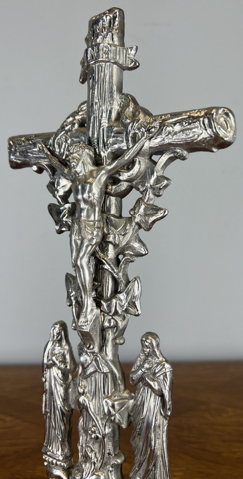 Crucifix Vintage French Style Religious Cross Ornate Base Lot 4651 photo buy