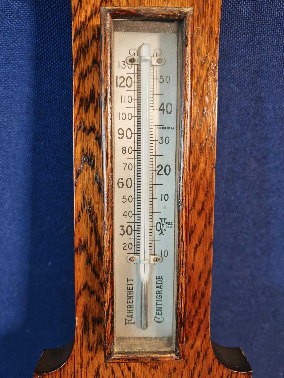 Antique Large Oak Aneroid Wall Barometer, Working. Early Mid 20th Century   Heavy photo 174.0