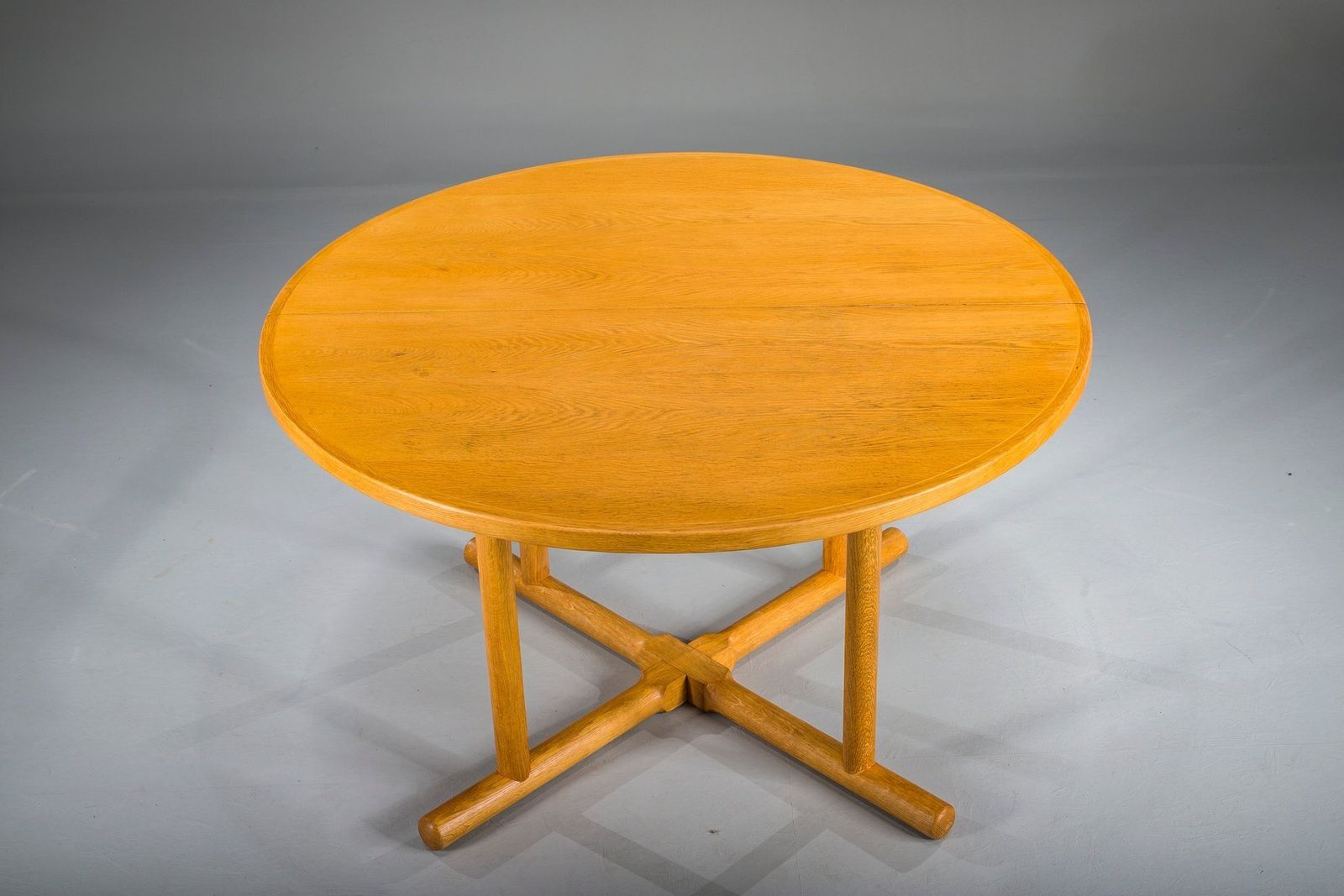 Furniture Danish Extendable Oak Dining Table By Kurt østervig For Jason Møbler, 1950s photo