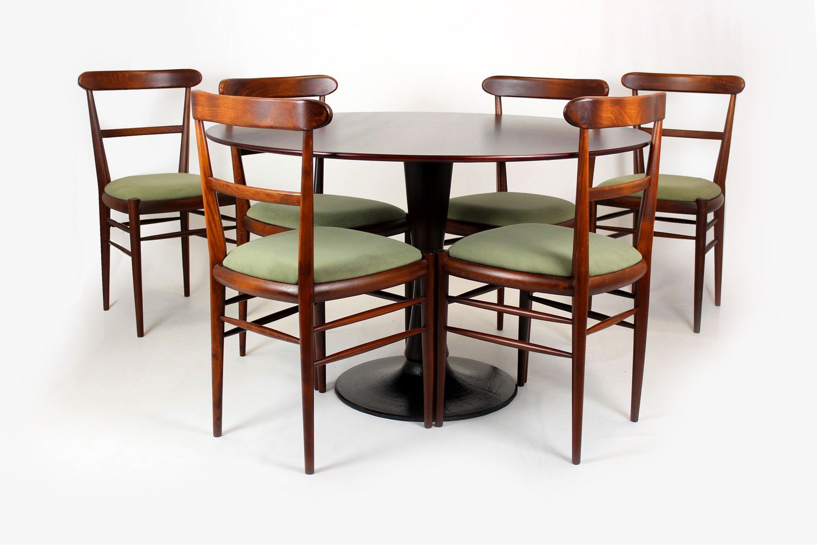 Restored Mid Century Modern Dining Set, Czechoslovakia, 1960s photo furniture