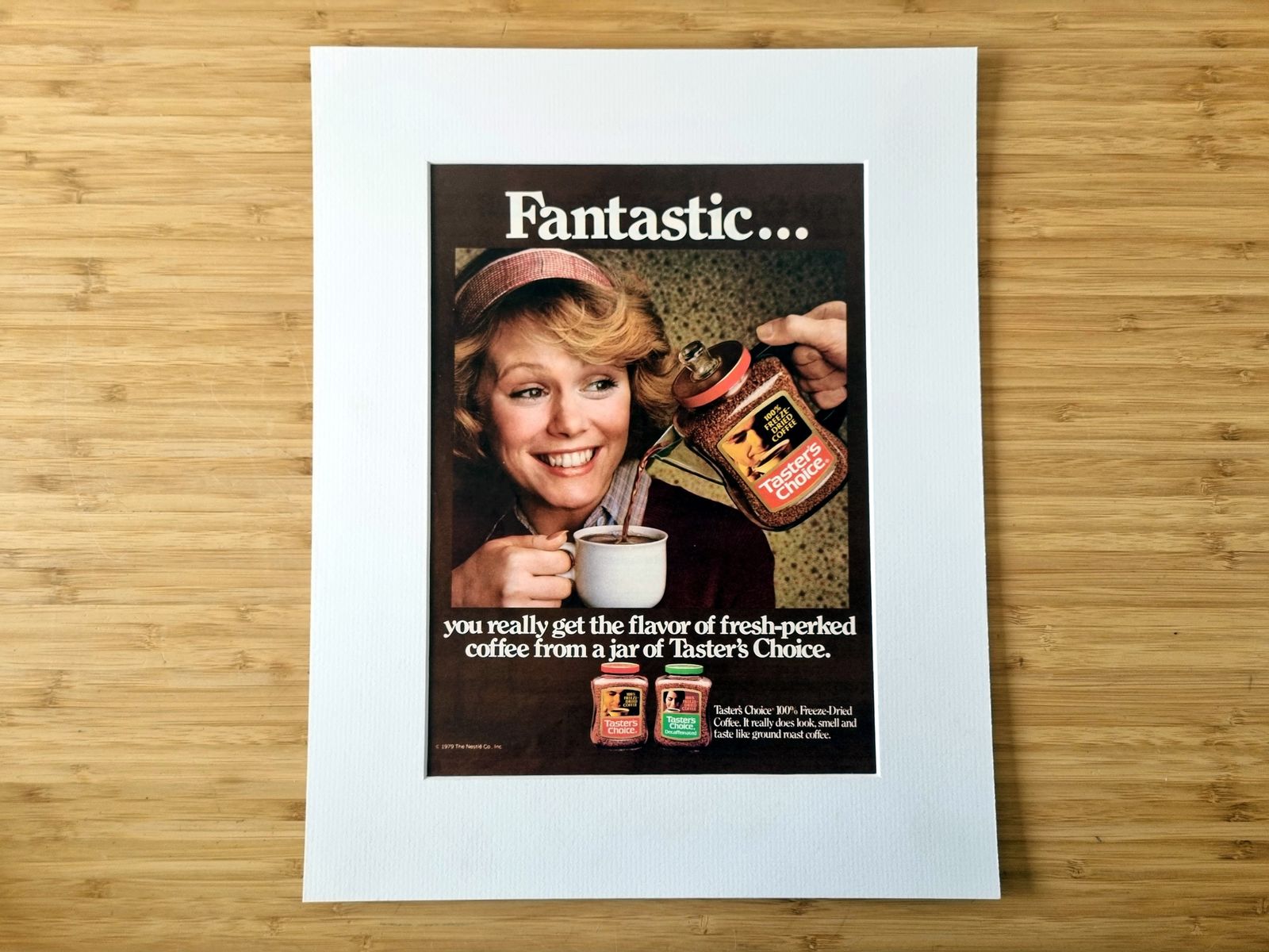 Coffee Kitchen Print Ad, Taster’s Choice Advertisement, Instant Coffee Marketing, 1970s Food photo 55.0