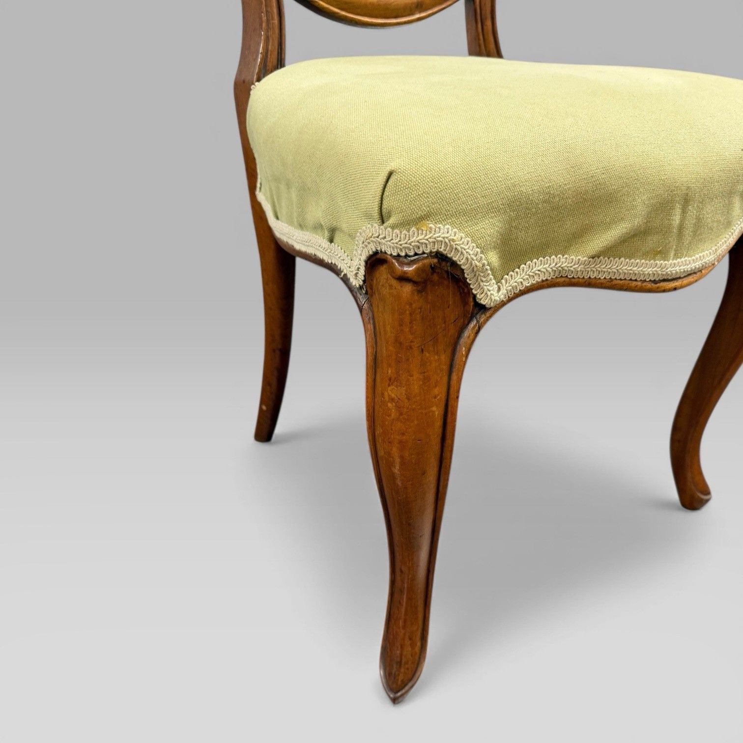 Furniture Pair Of Antique Victorian Walnut Balloon Back Chairs photo