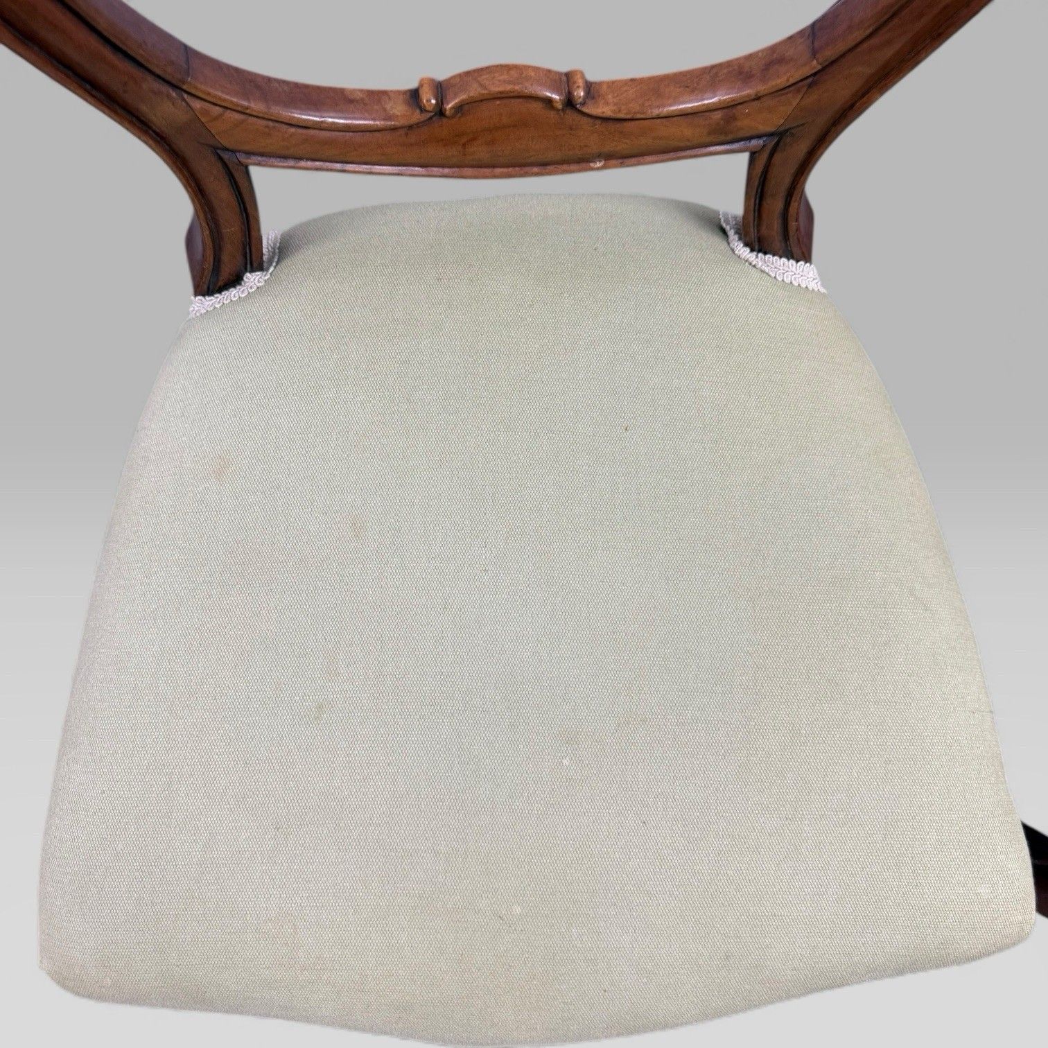 photo buy Pair Of Antique Victorian Walnut Balloon Back Chairs