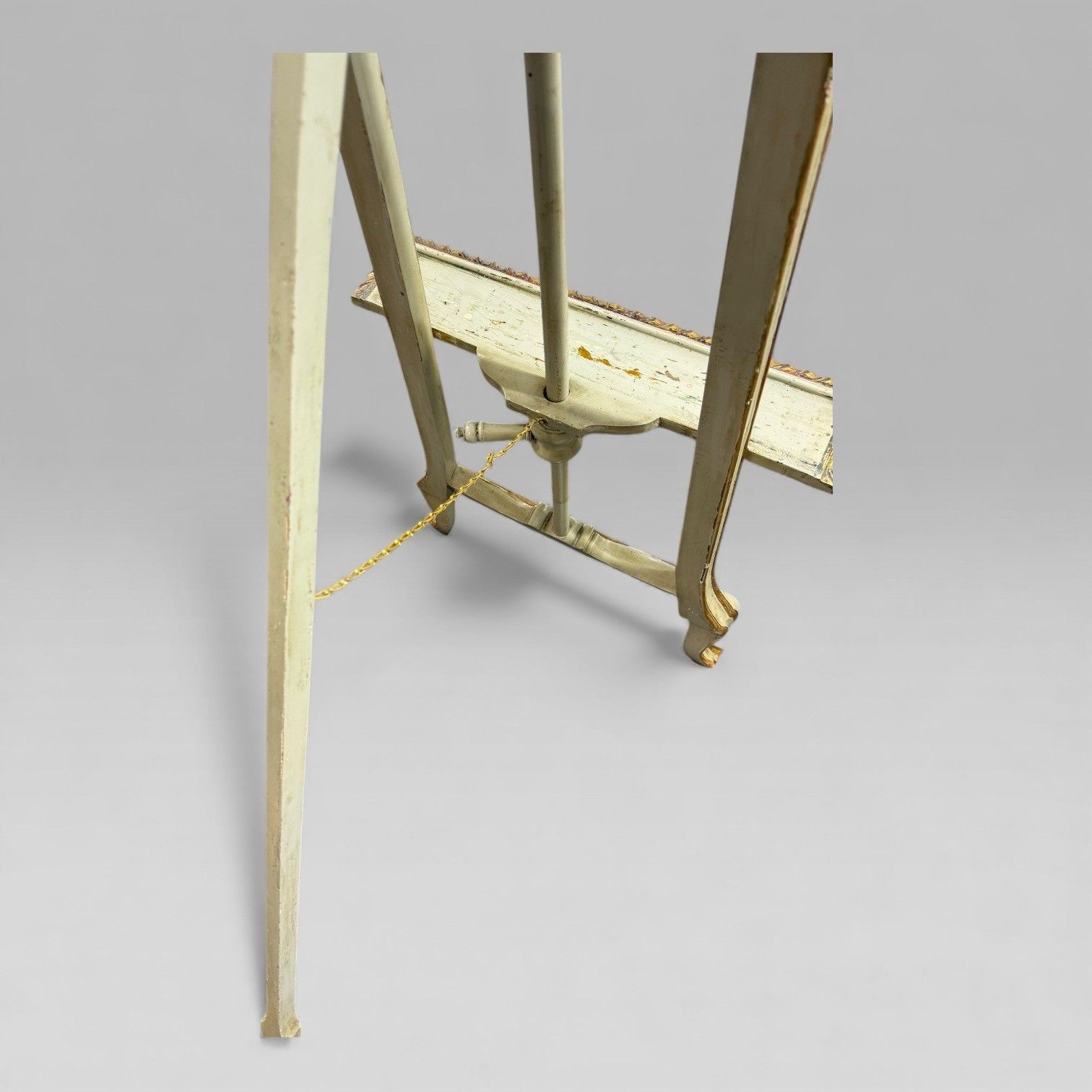 Art Antique Victorian Painted And Gilt Louis XV Style Artist’s Easel, Film Prop photo
