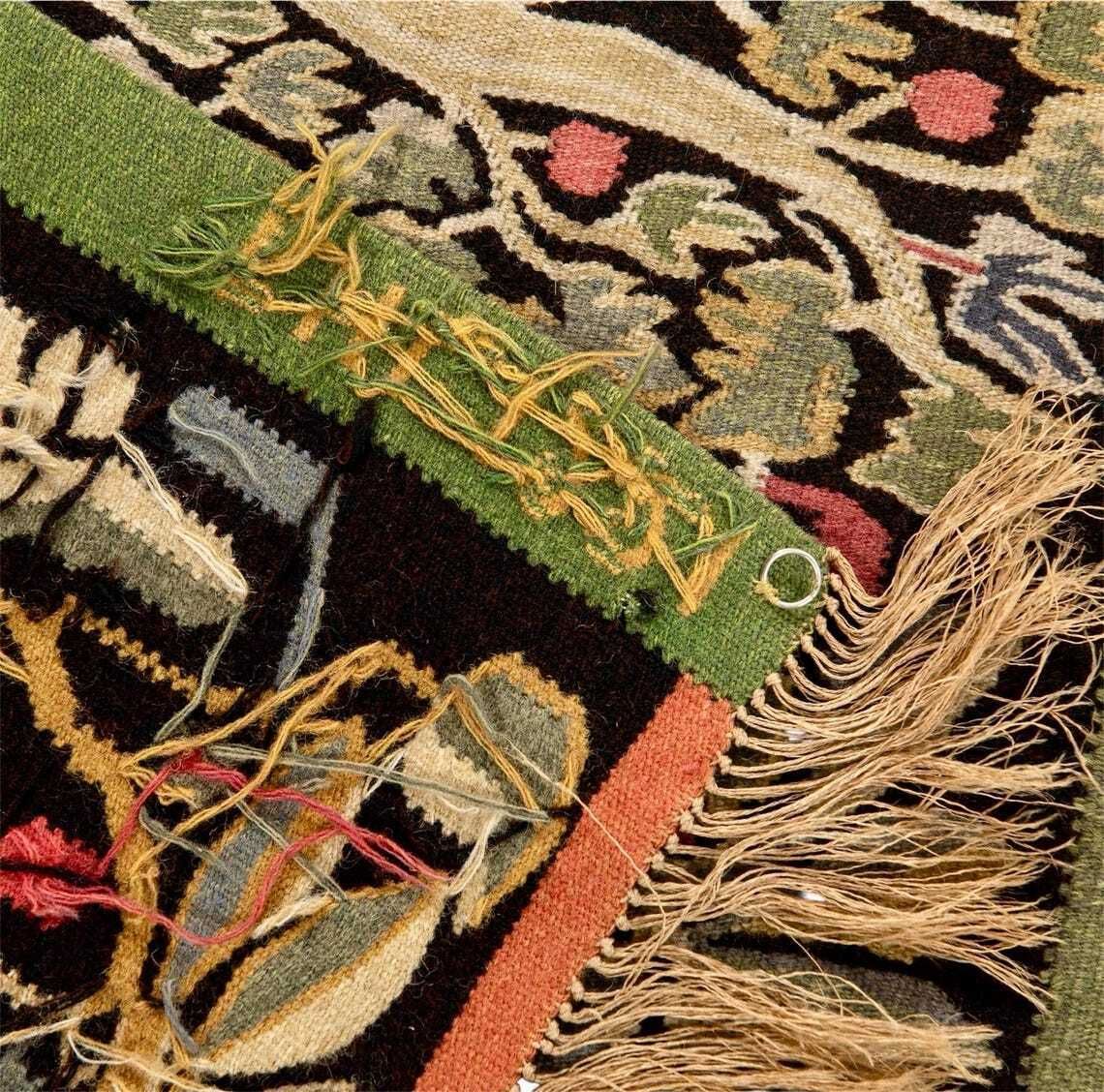 Vintage Scandinavian Tapestry Flamsk From Skåne In Sweden Signed Ehl 1921 photo 890.0