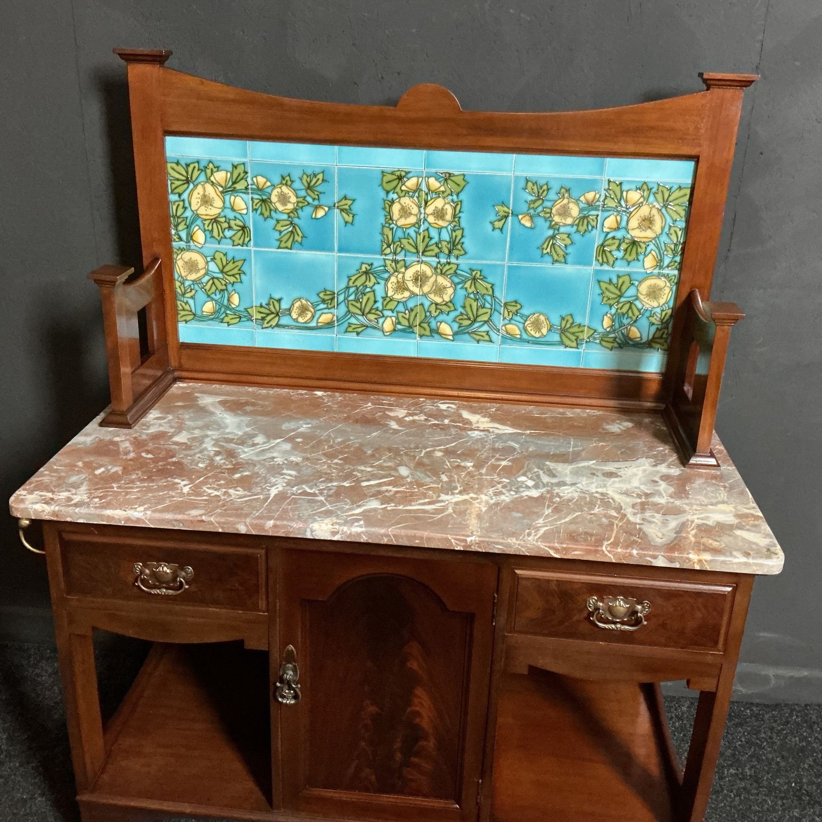 Antique Washstand, 1800s, Mahogany photo 1750.0
