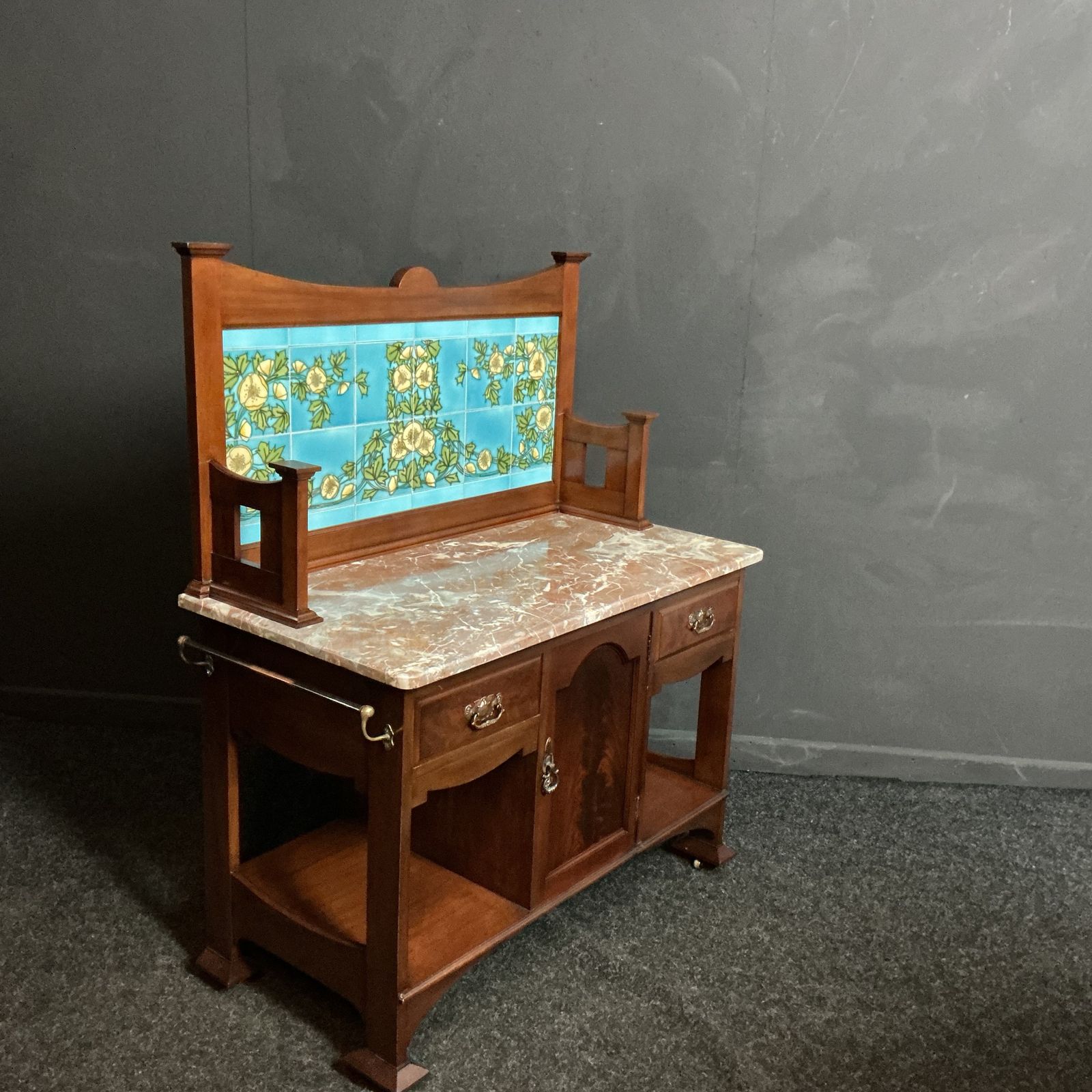 Antique Washstand, 1800s, Mahogany