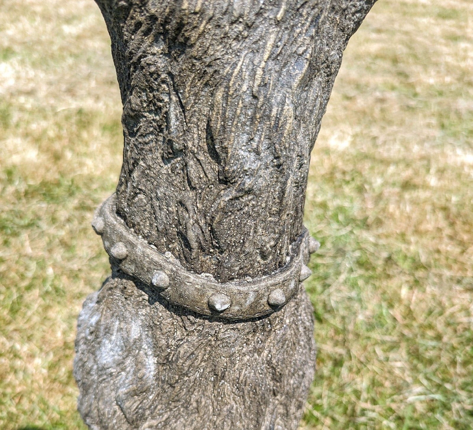 Art 19th Centuary Style Vintage Stone Ornament  Deer Hounds (Delivery Available  0056. photo