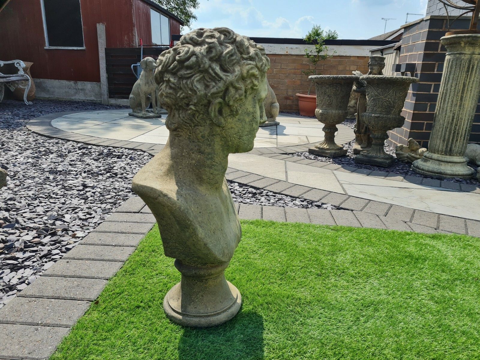 photo furniture Adonis Garden Statue In English Stone Delivery Available 0215.