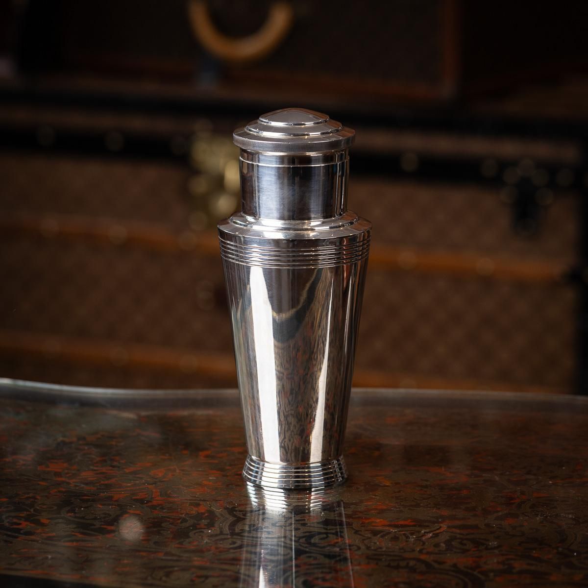 Art Deco Cocktail Shaker By Keith Murray, Silver Plated, English, 1936 photo furniture