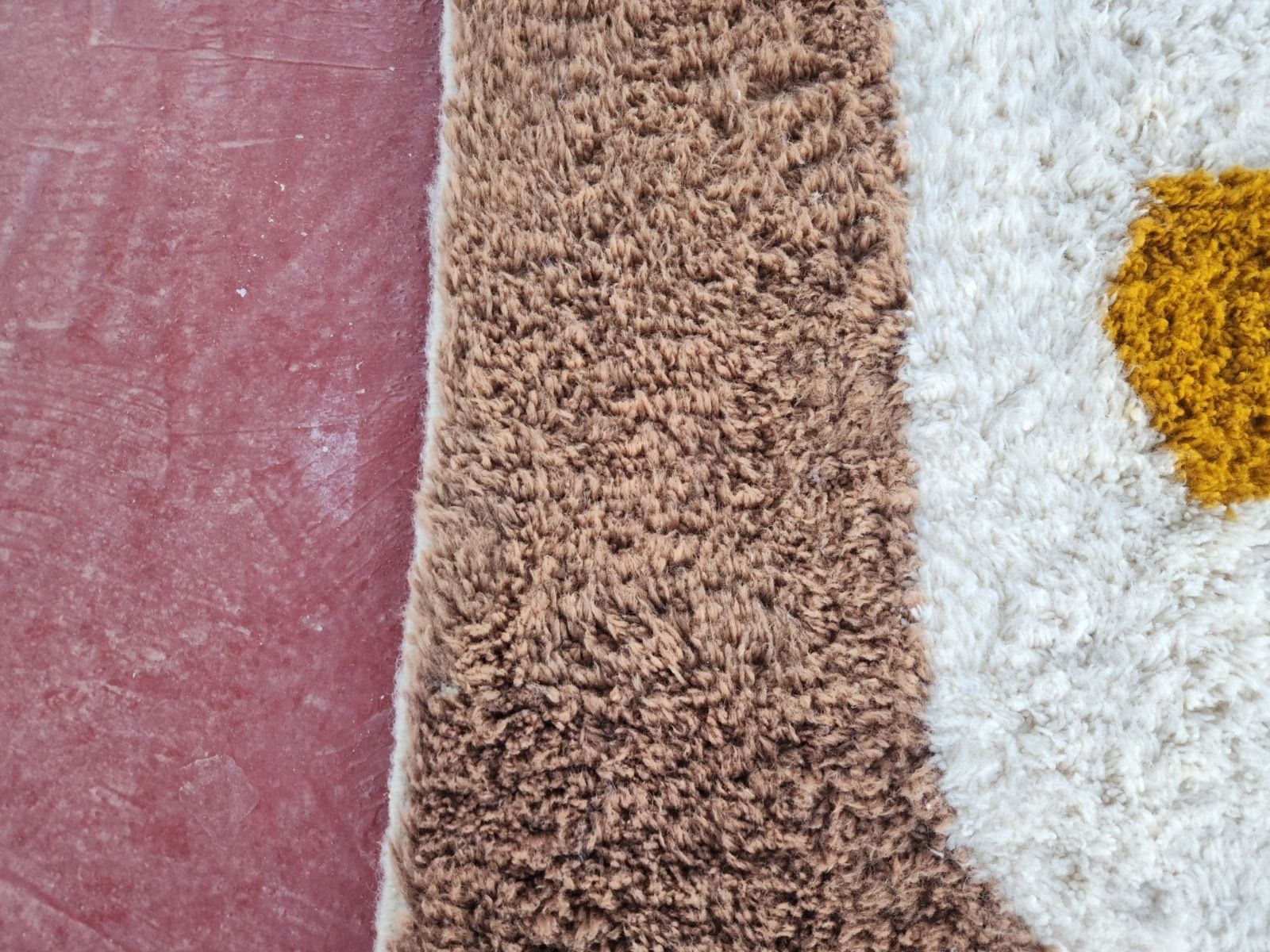 photo buy Large Abstract Contemporary Beni Ourain Rug   Hand Knotted Moroccan Wool   300x200cm