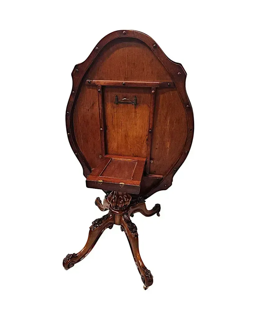 Furniture A Gorgeous Irish 19th Century Fully Restored Centre Or Dining Table In The Manner Of Strahan photo