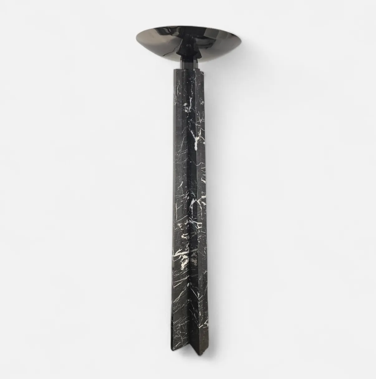 photo vintage Wagneriana Marble Floor Lamp By Lella And Massimo Vignelli / 1980s