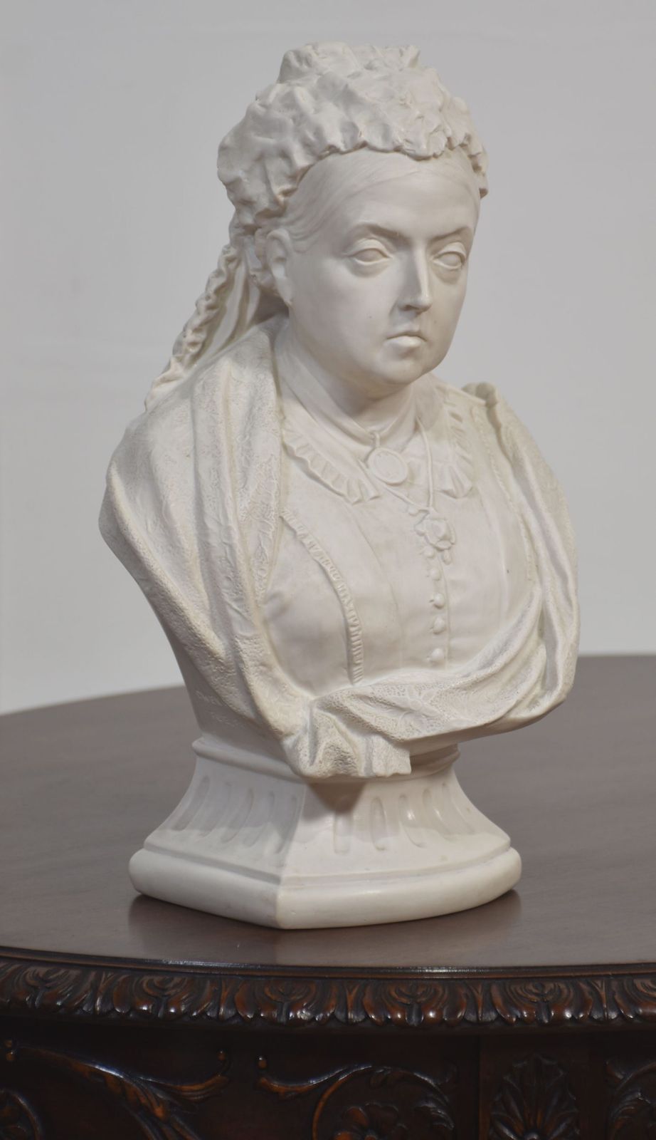 Parian Bust Of Queen Victoria, Mid 20th Century photo 690.0