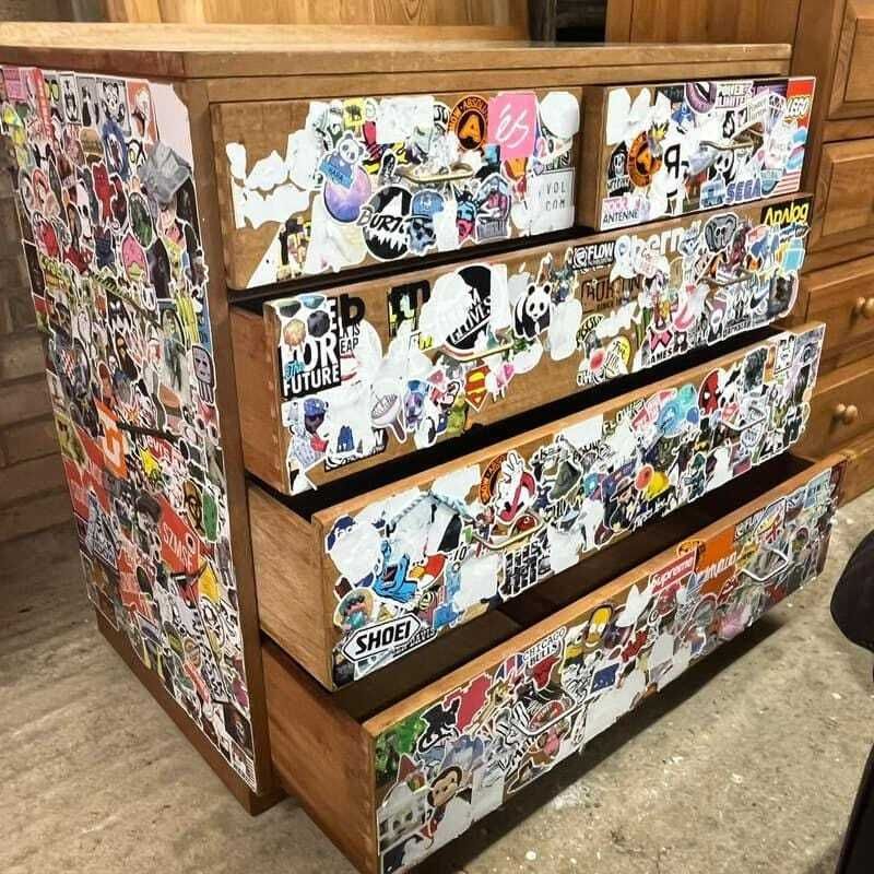 Vintage 1960's Army Issue Chest Of 2 Over 3 Drawers Formica Top Metal Handles photo 104.0