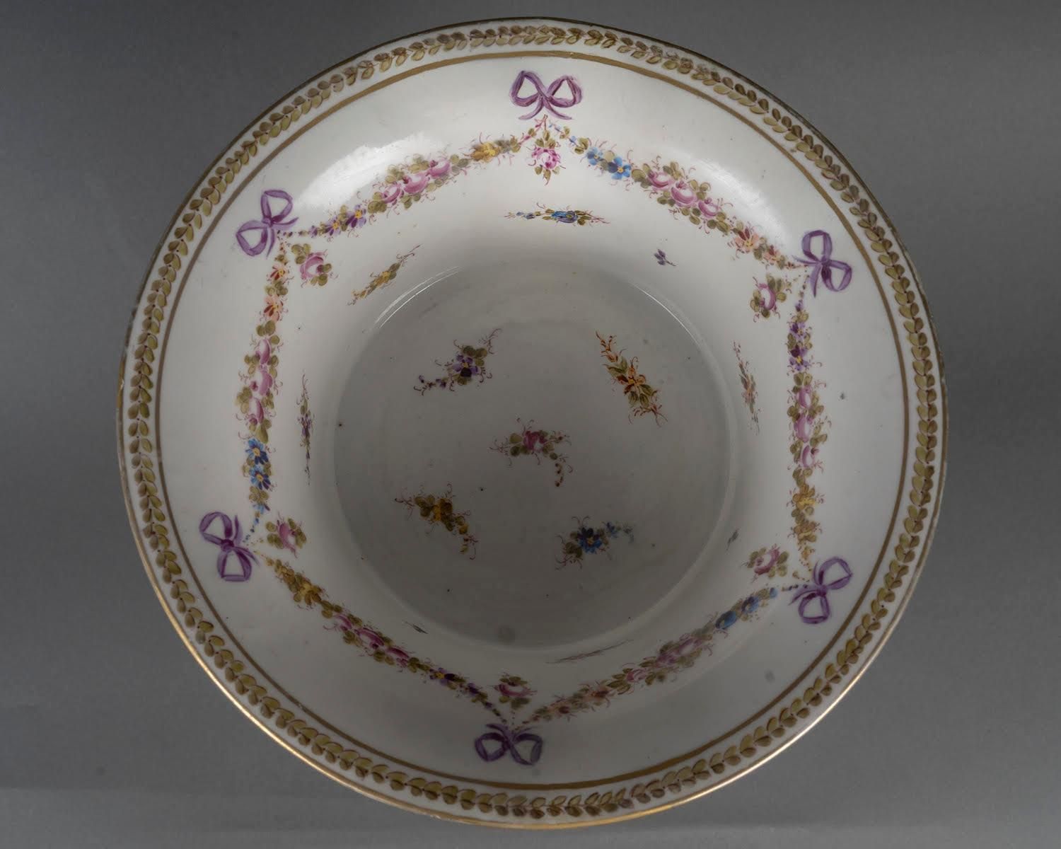 Painted Porcelain And Gilt Bronze Column Planter, Napoleon III Period. photo vinterior