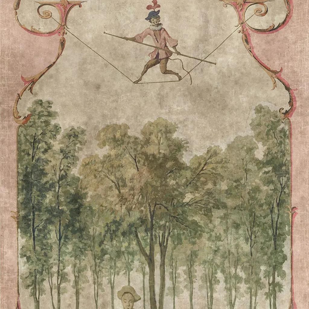 Panoramic Mural Painting On Canvas In An Antique Style, Inspired By The 19th Century photo 2989.0