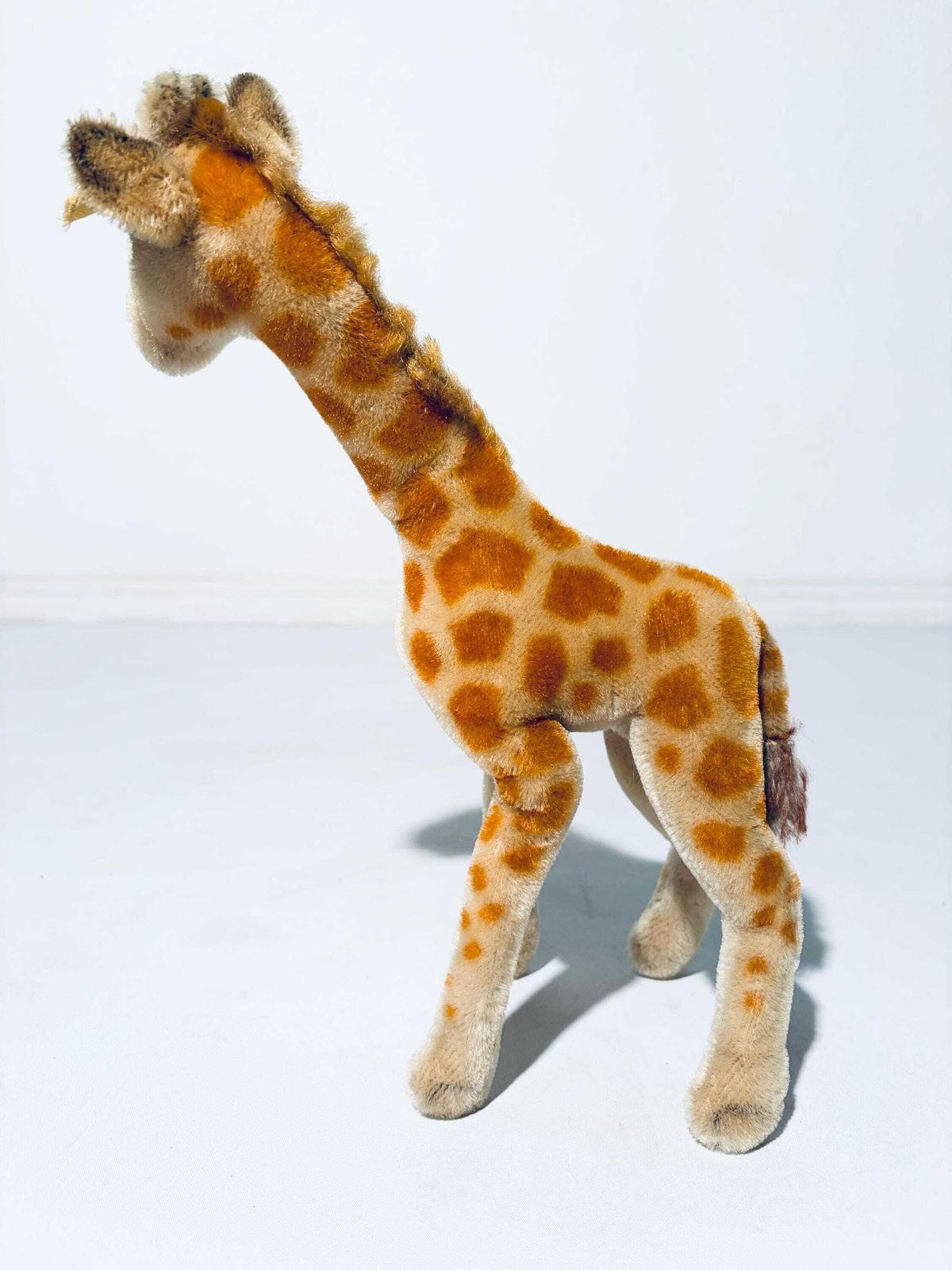 Vintage Steiff Giraffe Stuffed Toy Mohair With Button And Flag / 1960s photo Home Decor