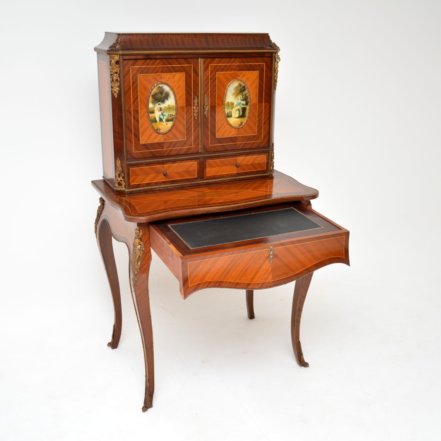 Antique French Ormolu Mounted Escritoire Desk photo furniture