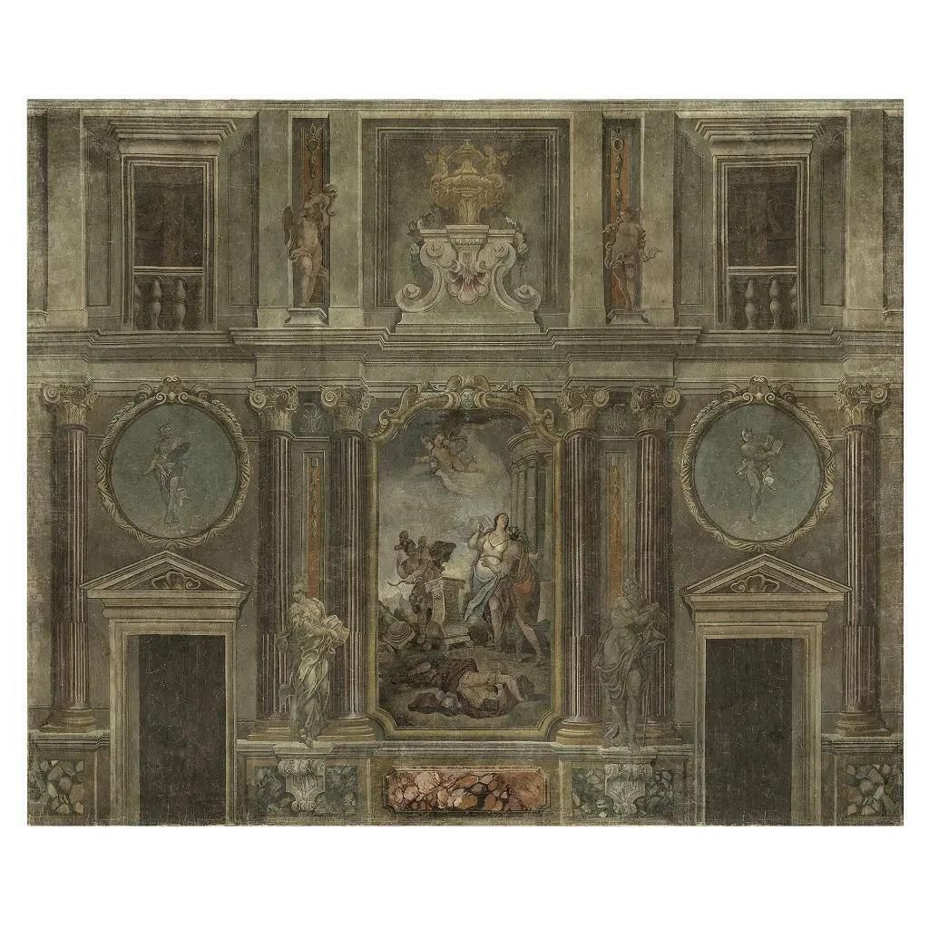 19th Century Antique Style Panoramic Wall Mural On Canvas photo for sale
