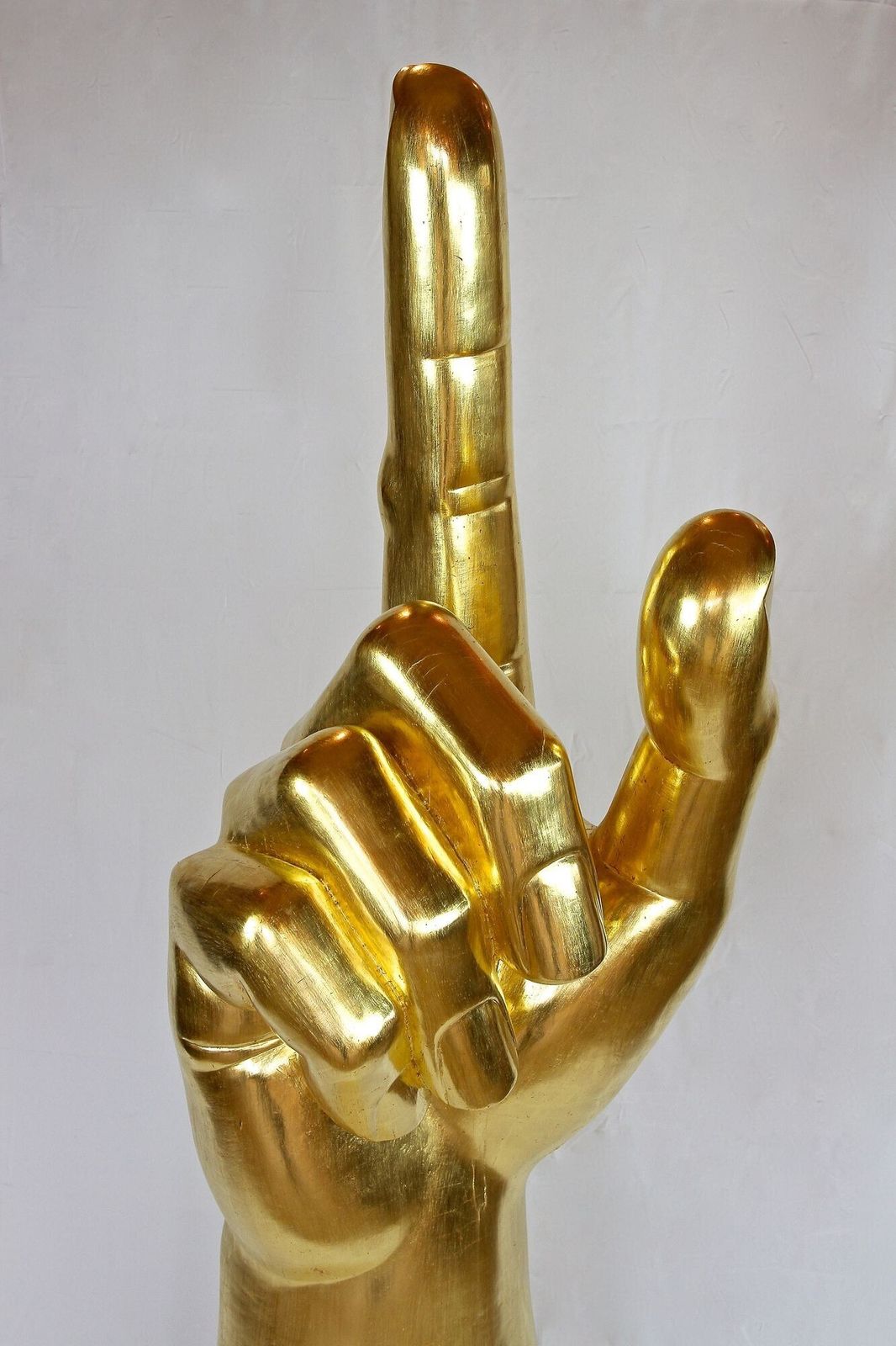 21st Century Contemporary Gigantic Hand Sculpture, Goldleaf Plated, At 2021 photo for sale