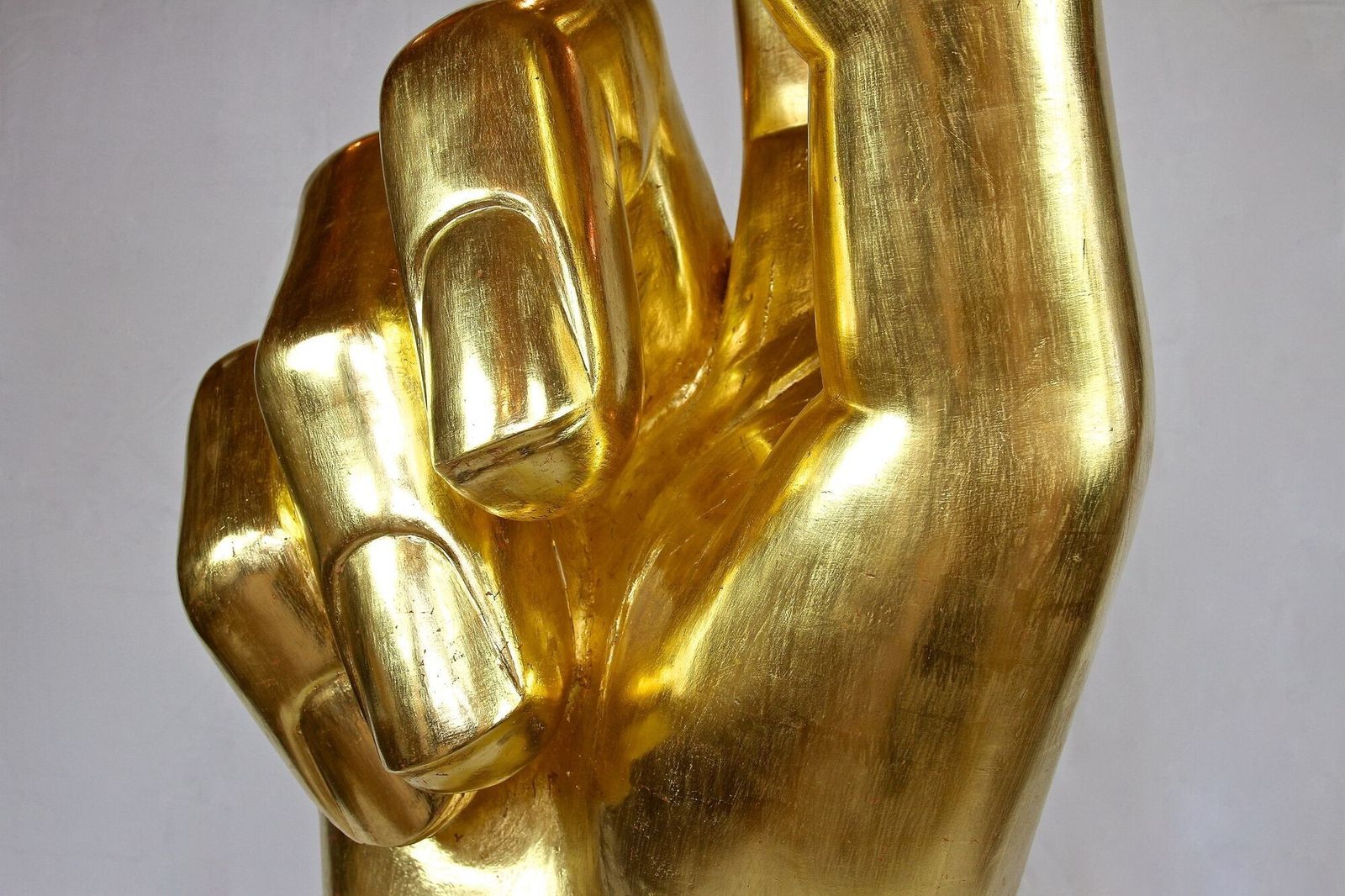 53000.0 21st Century Contemporary Gigantic Hand Sculpture, Goldleaf Plated, At 2021 photo